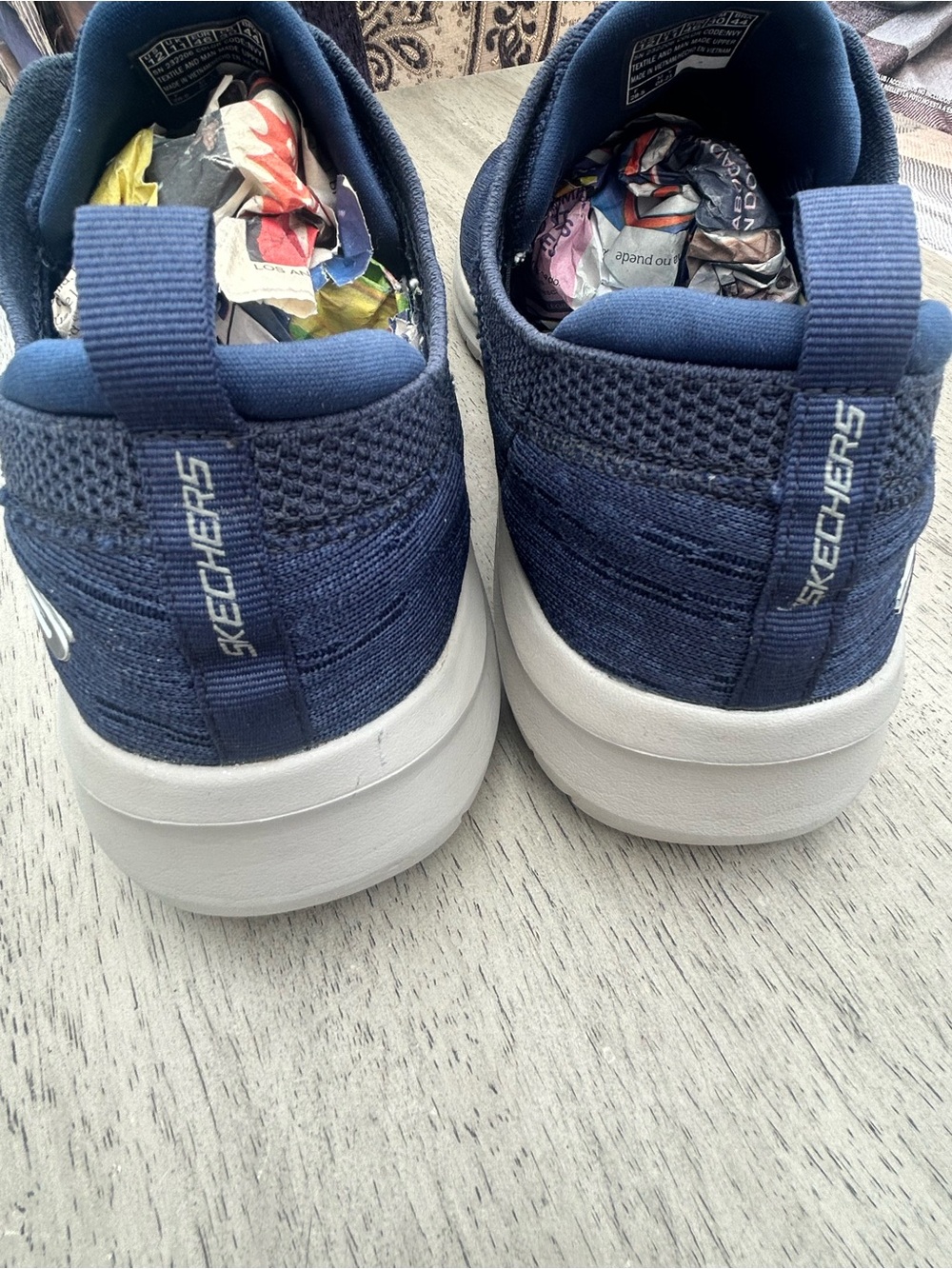 Skechers Ultra Flex 2.0 Cryptic Men 12 Navy Blue Slip On Air Cooled Memory Foam - Picture 5 of 11